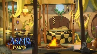 Harry Potter Inspired  Ambience - 💛 Hufflepuff Dormitory 🖤 - Warm and Cozy soundscape w. Fireplace