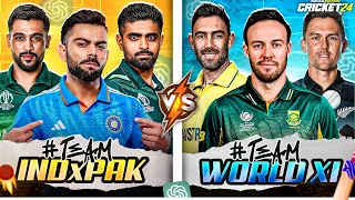 INDIA & PAKISTAN 🆚 WORLD XI But ChatGPT decides the LINEUP - Cricket 24