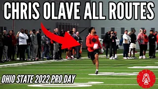 EVERY Chris Olave Route | 2022 Ohio State Pro Day