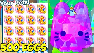 I Opened 500 EXCLUSIVE JELLY EGGS to Hatch TITANIC JELLY CAT In Pet Simulator X