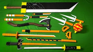 AMAZING! 11 REAL ORIGAMI PAPER NINJA WEAPONS