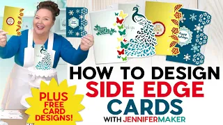 How To Create Perfect Side Edge Cards | Birthday, Holidays, And Custom Cards!