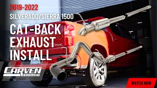 2019-2023 Silverado/Sierra 1500 Cat-Back Exhaust Install/Overview Video by Carven Exhaust #chevy #gm