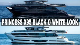 PRINCESS X95 BLACK & WHITE INSIDE LOOK