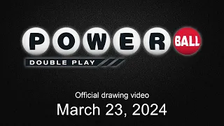 Powerball Double Play drawing for March 23, 2024