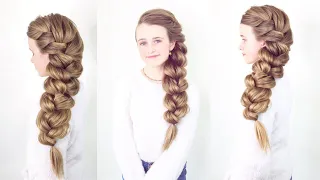 FAKE French (Elsa) Braid! EASY!