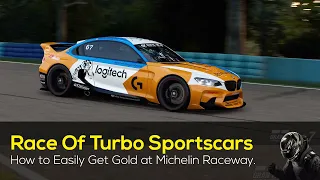 Gran Turismo 7 - How To Get Gold in the Race Of Turbo Sportscars at Michelin Raceway Road Atlanta.