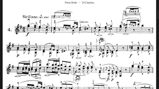 Pierre Rode, Caprice No.4, notes / Роде , каприс 4, ноты | op.22