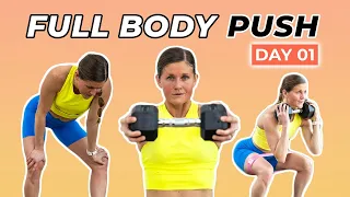 Summer Workout Challenge Day 1: 25-Minute Full Body Push