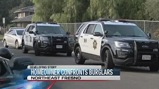 Fresno Homeowner Confronts three burglars