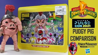 Power Rangers Lightning Collection Hasbro PulseCon MIGHTY MORPHIN PUDGY PIG MMPR Comparison Review