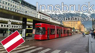 Innsbruck - Snowy impressions of the Stubaitalbahn