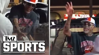 Dennis Rodman Hands $500 To Woman With Disability Outside Strip Club | TMZ
