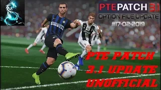 PES 2019 PTE Patch Update 3.2 Unofficial [ DOWNLOAD + INSTALL ] [ HD ]