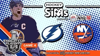 Lightning vs Islanders: Game 4 (NHL 16 Hockey Sims)