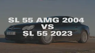 MERCEDES-BENZ SL55 AMG! OLD (2004) VS NEW (2023) || CHARACTERISTICS & DRAG RACE