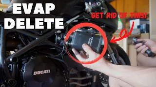 DUCATI 848 EVAP DELETE | SOLVING THE DUCATI GAS LEAK ISSUE