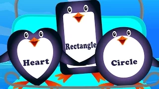 five little penguins | shapes song | nursery rhymes | kids songs | baby rhyme