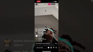 Trippie Redd instagram live