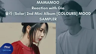 MAMAMOO Reaction with Gio 솔라 (Solar) 2nd Mini Album [COLOURS] MOOD SAMPLER