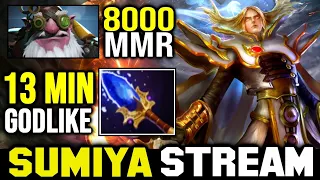 13min GODLIKE Old Meta vs 8K MMR | Sumiya Invoker Stream Moment #1799