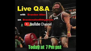 First Live Q and A