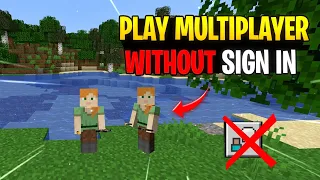 HOW TO PLAY MULTIPLAYER IN MINECRAFT WITHOUT SIGN IN 1.19 || MCPE MULTIPLAYER  WITHOUT SIGN IN