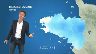 Bulletin météo pour le mercredi 6 mars 2024