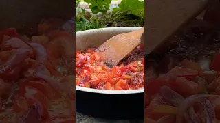 I love it😋🌿🏕️🥘 #cooking #nature #jungle #life #garden #food #shortvideo #shorts #naturecooking