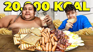 Spróbowałem diety NAJGRUBSZEGO CZŁOWIEKA NA ŚWIECIE (20.000 kcal)