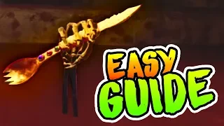 Blood of the Dead: GOLD SPORK-KNIFE EASTER EGG GUIDE (Final Melee Upgrade Found)