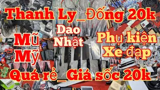 Live_Thanh Lý_Dao thái Nhật, Bơm Nhật, Vợt cầu lông, Quạt tích điện, Mũ Nhật, pê_đan,phụ kiện xe đạp