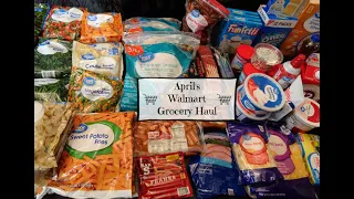 April Walmart Monthly Grocery Haul & Meal Plan