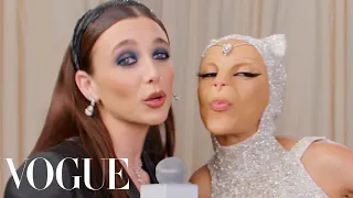 Doja Cat Meows All Over the Red Carpet | Met Gala 2023 With Emma Chamberlain | Vogue