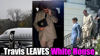OMG! Travis Kelce LEAVES the White House to Reunite with girlfriend Taylor Swift in LONDON