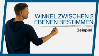 Winkel zwischen 2 Ebenen bestimmen Beispiel | Mathe by Daniel Jung