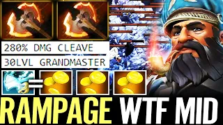 🔥 30 LVL Grandmaster Kunkka MID 2x FURY Build — RAMPAGE 290% Cleave DMG Team Wipe Dota 2 Pro