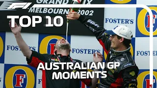 Top 10 Memorable Moments In Melbourne | Australian Grand Prix