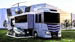 Touring a $2,000,000 Luxury Motorhome with Secret Supercar Garage