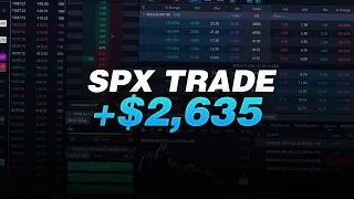 +$2,635 SPX Trade Recap