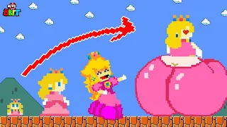 Super Mario Adventure: Evolution Of Peach: Growing Up Compilation & Choosing the IDEAL BUTT