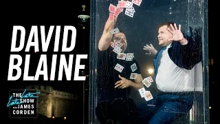 David Blaine Goes Underwater for a Card Trick & Wine - #LateLateLondon