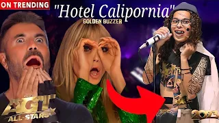 American Got Talent Song Eagles Hotel California All the judges hysterical because of this song