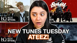 DISCOVERING ATEEZ - The Real, HALAZIA, BOUNCY, Crazy Form M/V's | REACTION!!