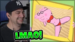 OH LORD WHY? - YTP - Daddy Pig Has a New Picture REACTION!
