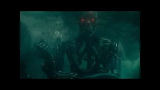 Rev-9 VS T-800. Битва под водой.  Терминатор: Тёмные судьбы Terminator: Dark Fate