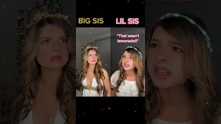 The little princess realizes her big sister is drunk😳😂 #funny #acting #skit #sisters #shorts