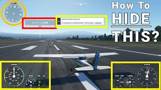 How to Turn Off Annoying Notification Display | Microsoft Flight Simulator 2020