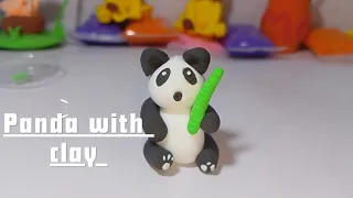 Handmade panda with super Clay DIY Easy and simple