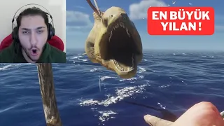 DEV YILAN BALIĞINI AVLADIM ! STRANDED DEEP ( 10. BÖLÜM)